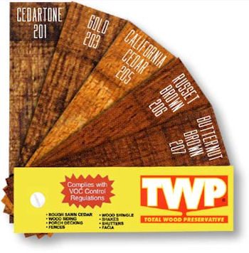 TWP stain color fan deck